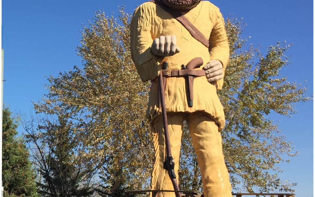 #1 voyageur statue: Big Vic in Ranier