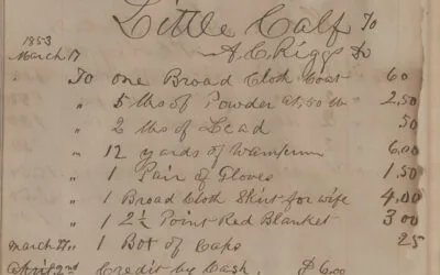 Gleanings from a fur trade ledger of 1852-53